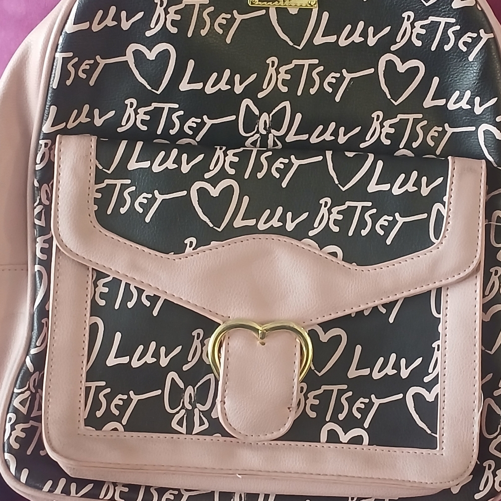 Black and Pink Backpack
